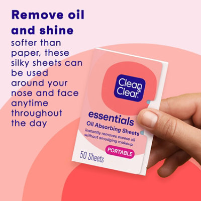 Clean & Clear Oil Absorbing Sheets - 50 Count - Image 4