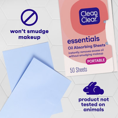 Clean & Clear Oil Absorbing Sheets - 50 Count - Image 3