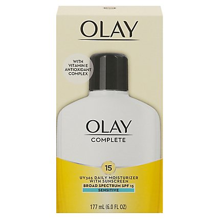 Olay Complete Lotion Moisturizer with SPF 15 Sensitive - 6 Fl. Oz. - Image 1