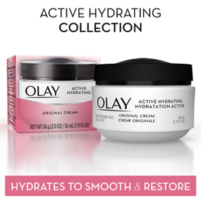 Olay Moisturizer Cream Active Hydrating Original - 1.9 Fl. Oz. - Image 3