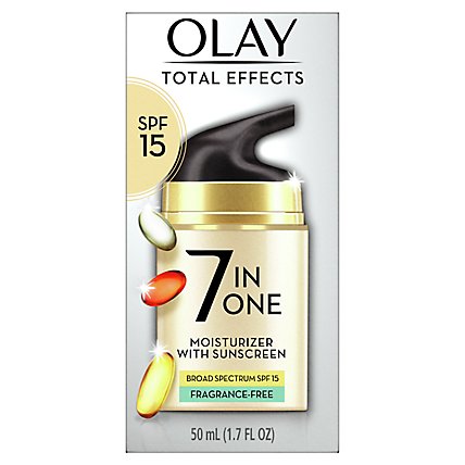Olay Total Effects SPF 15 Fragrance FreeFace Moisturizer - 1.7 Fl. Oz. - Image 2