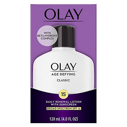 Olay Age Defying Classic Daily Renewal Lotion with SPF 15 - 4 Fl. Oz. - Image 3
