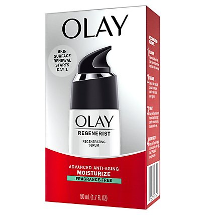 Olay Regenerist Regenerating Serum Fragrance Free Light Gel Face Moisturizer - 1.7 Fl. Oz. - Image 5