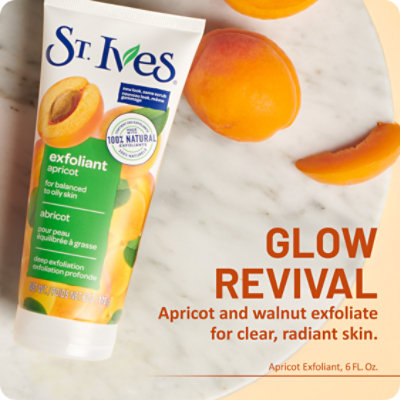 St. Ives Apricot Exfoliating Face Wash & Facial Cleanser With Natural Exfoliants - 6 Oz - Image 2