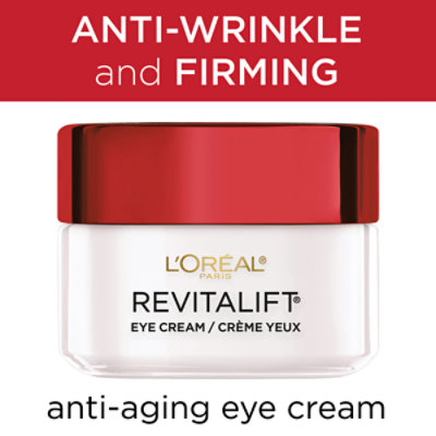 L'Oreal Paris Revitalift Anti-Wrinkle Firming Eye Cream Fragrance Free - 0.5 Oz - Image 5