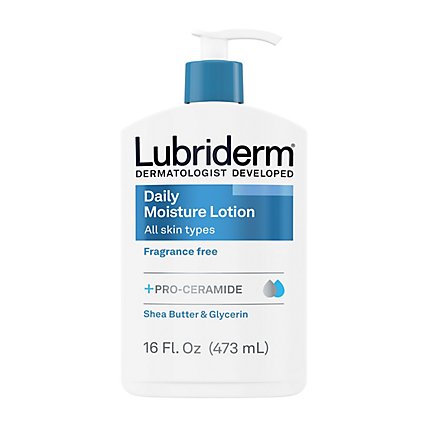 Lubiderm Lotion Daily Moisture Normal To Dry Skin Fragrance Free - 16 Fl. Oz. - Image 2