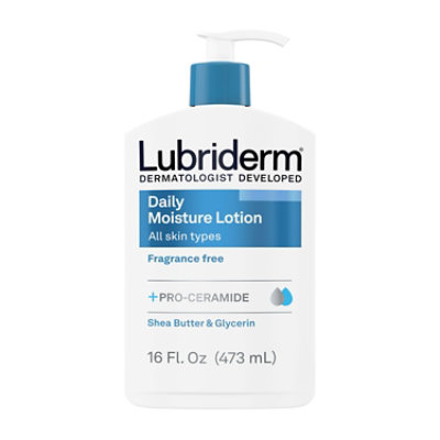 Lubiderm Lotion Daily Moisture Normal To Dry Skin Fragrance Free - 16 Fl. Oz.