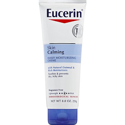 Eucerin Creme Daily Moisturizing Skin Calming - 8 Oz - Image 2