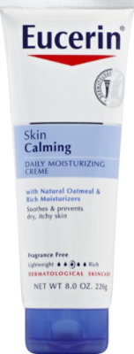 Eucerin Creme Daily Moisturizing Skin Calming - 8 Oz - Image 2