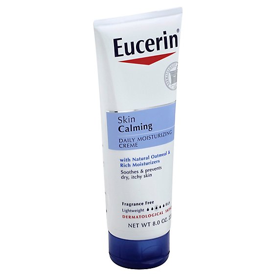 Eucerin Creme Daily Moisturizing Skin Calming - 8 Oz