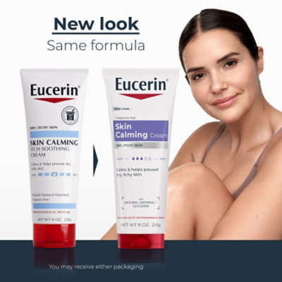 Eucerin Creme Daily Moisturizing Skin Calming - 8 Oz - Image 2