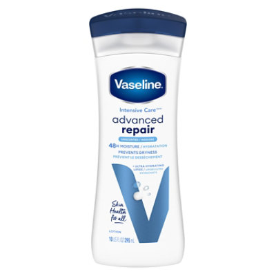 Vaseline Intensive Care Hand And Body Lotion Advanced Repair Unscented - 10 Oz - Image 4