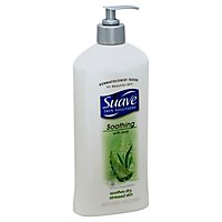 Suave Skin Solution Body Lotion Soothing With Aloe - 18 Fl. Oz. - Image 1