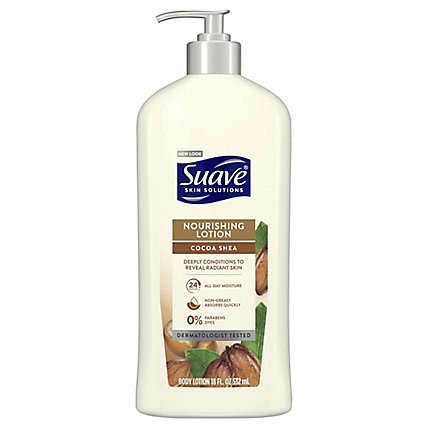 Suave Skin Solution Body Lotion Nourishing With Cocoa & Shea - 18 Fl. Oz. - Image 2