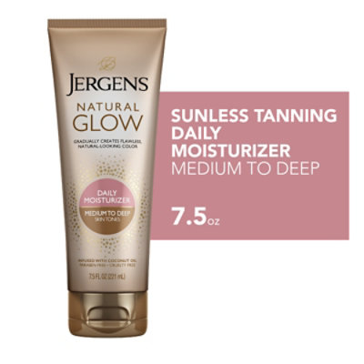 JERGENS Natural Glow Daily Moisturizer Medium To Tan Skin Tones - 7.5 Fl. Oz.