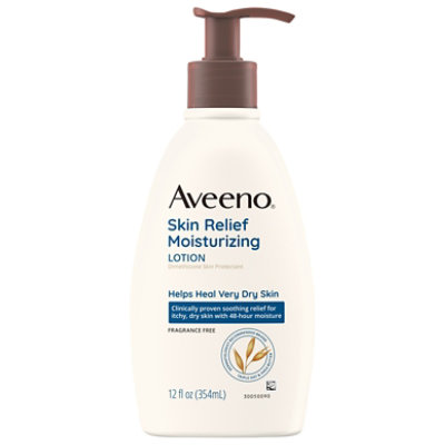 Aveeno Active Naturals Lotion Moisturizing 24 Hr Skin Relief - 12 Fl. Oz. - Image 1