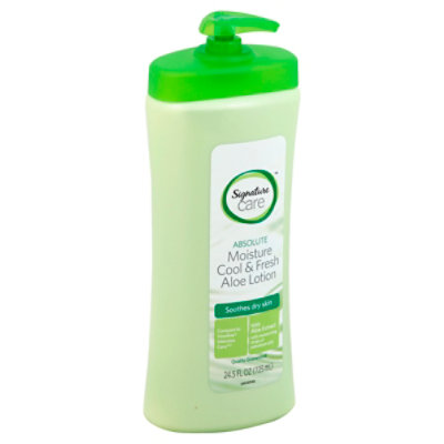 Signature Care Lotion Aloe Moisture Cool & Fresh Soothes Dry Skin - 24.5 Fl. Oz. - Image 1