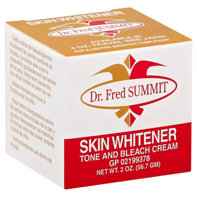 Dr Fred Summit Skin Whitener Tone And Bleach Cream - 2 Oz