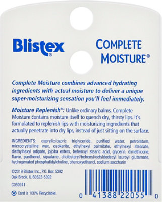 Blistex Lip Protectant/Sunscreen Complete Moisture - 0.15 Oz - Image 5