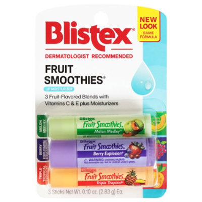Blistex Lip Protectant/Sunscreen Fruit Smoothies SPF 15 Sticks - 4-0.10 Oz - Image 1