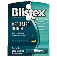 Blistex Lip Protectant/Sunscreen Medicated Lip Balm SPF 15 - 0.15 Oz - Image 1