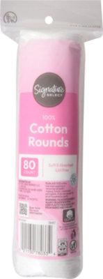 Signature Select/Care Cotton Round 100% Pure - 80 Count - Image 4