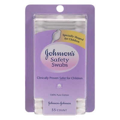 Johnsons Safety Swabs - 55 Count - Image 3