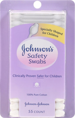 Johnsons Safety Swabs - 55 Count - Image 2