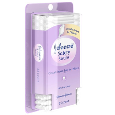 Johnsons Safety Swabs - 55 Count - Image 2