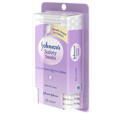 Johnsons Safety Swabs - 55 Count - Image 3