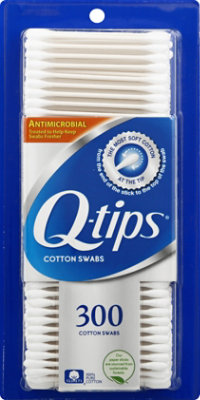 Q-tips Cotton Swabs Antimicrobial - 300 Count - Image 2