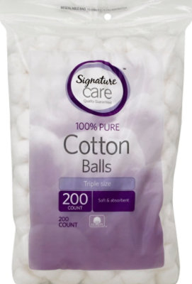 Signature Select/Care Cotton Balls 100% Pure - 200 Count - Image 2