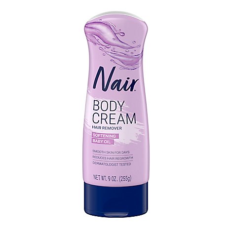 Nair Baby Oil Hair Remover Lotion For Body - 9 Oz