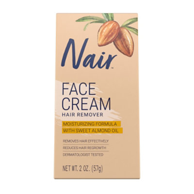 Nair Hair Remover Face Cream Moisturizing With Sweet Almond Oil - 2 Oz - Image 2