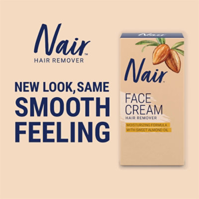 Nair Moisturizing Facial Hair Removal Cream #1 Depilatory Cream For Face Bottle - 2 Oz - Image 2