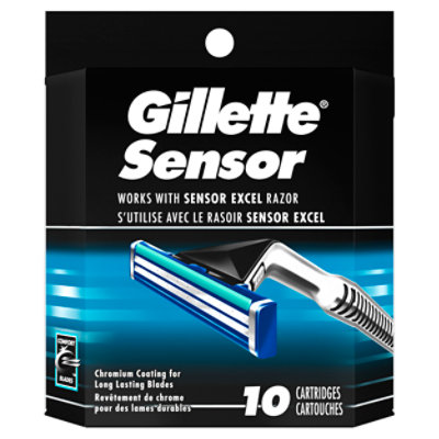 Gillette Sensor Mens Razor Blade Refills - 10 Count - carrsqc