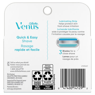 Gillette Venus Smooth Womens Razor Blade Refills - 4 Count - Image 8