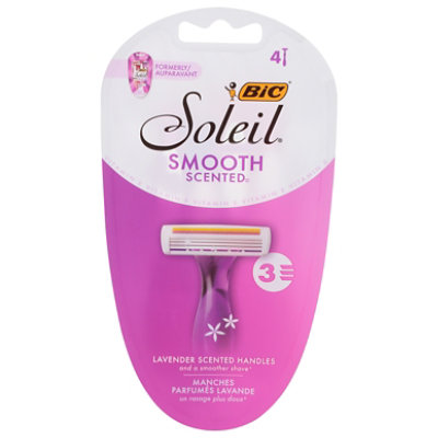 Bic Soleil Shavers Twilight Razors Lavender Scented Handles 3 Blades - 4 Count - Image 3