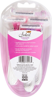 Bic Soleil Shavers Twilight Razors Lavender Scented Handles 3 Blades - 4 Count - Image 4