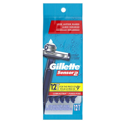 Gillette Sensor2 Mens Disposable Razors - 12 Count - Image 7