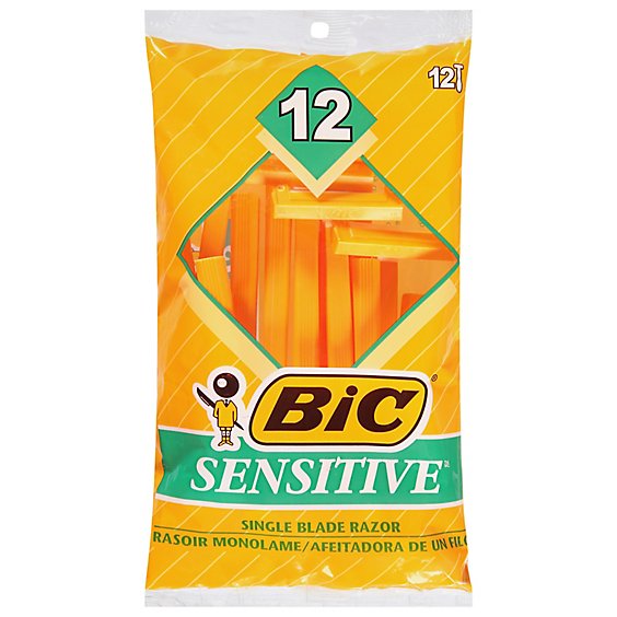 Bic Shavers Sensitive - 12 Count