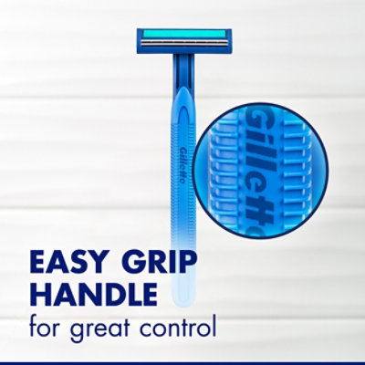 Gillette Sensor2 Plus Razor Disposable With Lubastrip - 10 Count - Image 6