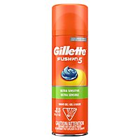 Gillette Fusion Ultra Sensitive Shave Gel for Men with Aloe Vera - 7 Oz - Image 2