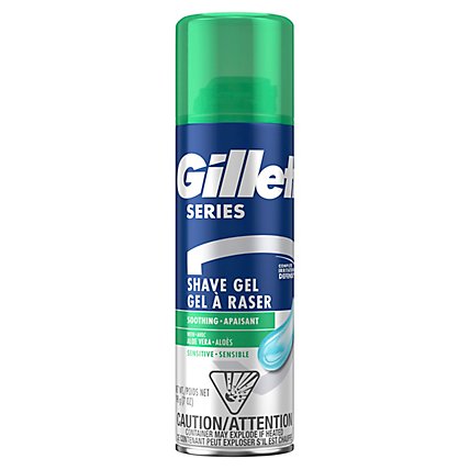Gillette Series Soothing Shave Gel for Men with Aloe Vera - 7 Oz - Image 2
