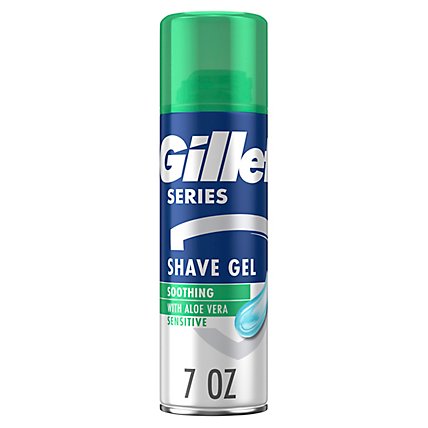 Gillette Series Soothing Shave Gel for Men with Aloe Vera - 7 Oz - Image 1