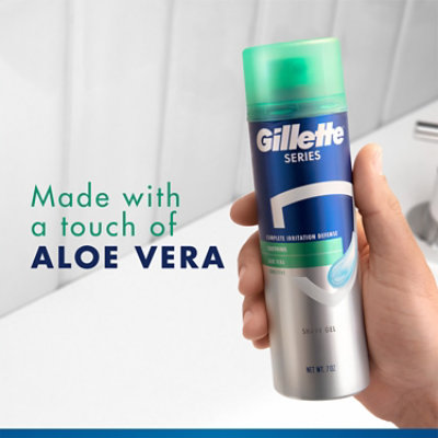 Gillette Series Soothing Shave Gel for Men with Aloe Vera - 7 Oz - Image 3