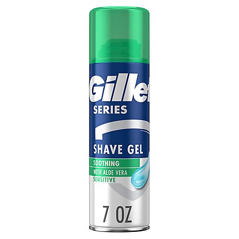 Gillette Series Soothing Shave Gel for Men with Aloe Vera - 7 Oz