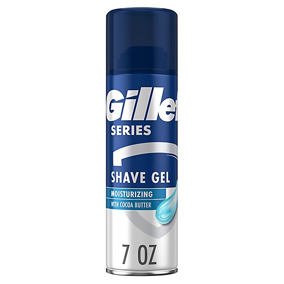 Gillette Series Moisturizing Shave Gel for Men with Cocoa Butter - 7 Oz