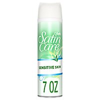 Gillette Satin Care Shave Gel Sensitive Skin With Aloe Vera - 7 Oz. - Image 1