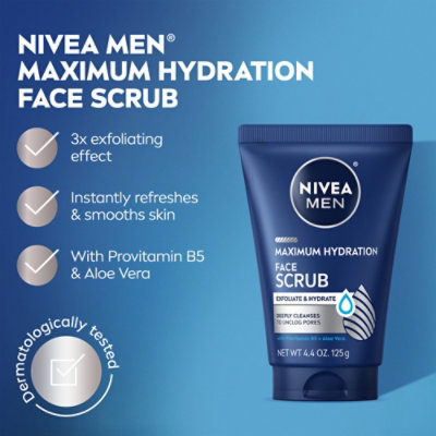 NIVEA MEN Maximum Hydration Deep Cleaning Face Scrub - 4.4 Oz - Image 3